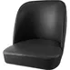 Oak Street SL3133TOP-BLK Black Vinyl Bucket Style Bar Stool Seat Replacement, Armless 1 image