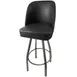 Oak Street SL3136-CCS-BLK Swivel Bar Stool, Black Vinyl Bucket Seat, 4‑1/4" Thick, 4° Swivel 1 image