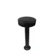 Oak Street SL6129 Backless Flat Swivel Bar Stool, Upholstered Button Top, Powder Coat, 2.5mm Steel Column 1 image