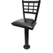 Oak Street SL6163 Swivel Bar Stool, Window Pane Metal Back Pedestal Base, 51 Ball Bearings, 2.5mm Steel Column 1 image