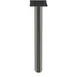 Oak Street SSBLS4-CHR-BAR 4" Steel Table Base Column, 39" Bar Height, Chrome Wrinkle Powder Coated Finish 1 image