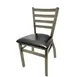 Oak Street ST2160-CCS Stackable Dining Chair, Ladder Back, Vinyl Upholstery, 1.2mm Steel Frame 1 image