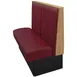 Oak Street TIP-7242-SGL 72" Single Channel Back Booth, Upholstered Back, 42" Height, Stained Oak Top 1 image