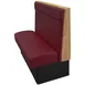 Oak Street VTR-3042-SGL Victor Single Booth, 30"L, 42"H, Upholstered with Headroll, Stained Oak Top 1 image