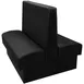 Oak Street WART-7242-DBL 72" Double Plain Back Booth, Upholstered Seat & Back, 42" High, Finished Ends 1 image