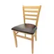 Oak Street WC101NT Indoor Solid Wood Dining Chair with Ladder Back and Natural Wood Finish 1 image