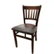 Oak Street WC102WA Indoor Solid Wood Dining Chair with Slat Back and Walnut Wood Finish 1 image