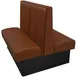 Oak Street WD-7242-DBL 72" Double Channel Back Restaurant Booth, Upholstered, 42" High 1 image