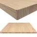 Oak Street WDL2424-CC Square Woodland Table Top, 24" x 24", 1" Red Oak Faced, 1-5/8" Solid Wood Dropped Edge, Clear Coat, Made in USA 1 image