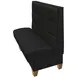 Oak Street WOR-7242-SGL 72" Single Channel Back Booth, Upholstered, 42" High, Wood Stained Legs 1 image