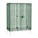 Olympic JSEC55K-CTN Green Epoxy Wire Shelving Security Cage - 48"W x 24"D 1 image