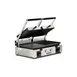 Omcan USA 11380 Double Sandwich Panini Grill w/ 19" x 10" Combination Plates, 220V 1 image