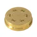 Omcan USA 19757 (19757) #386 Casarecce Pasta Die, 8.8Mm, Brass 1 image