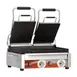 Omcan USA 19937 Single Sandwich Panini Grill w/ 18" x 10" Grooved Plates, 220V 1 image