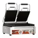 Omcan USA 21466 Double Sandwich Panini Grill w/ 18" x 10" Smooth Plates, 220V 1 image