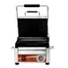 Omcan USA 31461 Single Sandwich Panini Grill w/ 15" x 12" Grooved Plates, 120V 1 image