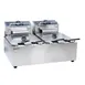 Omcan USA 34868 Split Pot Countertop Electric Fryer w/ 4 Baskets, 12-Liter Capacity, 110V 2 image