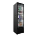 Omcan USA 41215 19" 1-Section Merchandiser Refrigerator w/ Glass Door, in Black, 7.7 cu. ft. 1 image