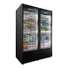 Omcan USA 41218 54" 2-Section Merchandiser Refrigerator w/ Glass Door, 41 cu. ft. 1 image
