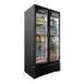 Omcan USA 41219 39" 2-Section Merchandiser Refrigerator w/ Glass Door, 26.7 cu. ft. 1 image