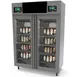 Omcan USA 41262 Stagionello Evo Meat Curing Cabinet – 220+220 lb Capacity, 35.6–95°F Temp, Glass Door, Stainless Steel 1 image