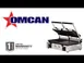 Omcan USA 42910 Single Sandwich Panini Grill w/ Timer, 11" x 10" Grooved Plates, 120V 2 image