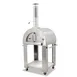 Omcan USA 43113 Wood / Coal / Gas Fired Pizza Oven w/ Brick Deck, Removable Door 1 image