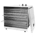 Omcan USA 43222 Single Zone Food Dehydrator, 10 Removable Racks, 16x14.3 Shelf, Stainless Steel, 1000W, 120V 1 image