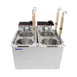 Omcan USA 43558 2.12 Gallon-8 Liter Countertop Electric Pasta Cooker, 2 Tanks, 240V, 2400W 2 image