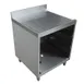 Omcan USA 44596 24" Underbar Glass Rack Storage Unit w/ Drainboard Top, Open Front Base 1 image