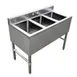 Omcan USA 44601 Underbar Sink Units, 3 Compartment without Drainboard 1 image