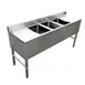 Omcan USA 44627 Underbar Sink Units, 3 Compartment with 2 Drainboards 1 image