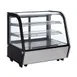 Omcan USA 44629 27" Full Service Countertop Refrigerated Display Case with Sliding Glass Door, 2 Shelves - 4.24 cu. ft. / 230 w 1 image