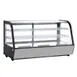 Omcan USA 44631 48" Full Service Countertop Refrigerated Display Case with Sliding Glass Door, 2 Shelves - 7.13 cu. ft. / 340 w 1 image
