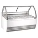 Omcan USA 47572 (FR-CN-00013W) 69" Gelato Dipping Cabinet w/ Curved Sneeze Guard 1 image
