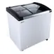 Omcan USA 47752 44" Curved Lid Ice Cream Display Freezer, 6.7 cu. ft. 1 image