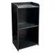 Omcan USA 48221 Host/Hostess Station, 24.5"W x 16.75"D x 46.25"H, Black, Adjustable Mid-Shelf, Lockable Casters 1 image