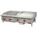 Omcan USA 48297 (Ce-Cn-24C24G) Griddle/Char-Broiler Combination, Countertop 1 image