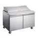 Omcan USA 50047 60" Two Section Sandwich / Salad Prep Table w/ 2 Doors, 16 Pans 1 image