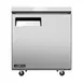 Omcan USA 58010 27" 1-Section Undercounter Refrigerator, 1 Door, 3.4 cu. ft., Stainless Steel, Self-Contained 1 image