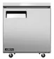 Omcan USA 58011 27" 1-Solid Door Undercounter Freezer, Stainless Steel, 3.4 cu. ft. 1 image
