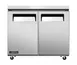 Omcan USA 58013 36" 2-Door Undercounter Freezer, Stainless Steel, 4.9 cu. ft. 1 image
