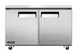 Omcan USA 58015 48" 2-Door Undercounter Freezer, Stainless Steel, 6.7 cu. ft. 1 image