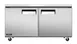 Omcan USA 58017 60" 2-Door Undercounter Freezer, Stainless Steel, 8.9 cu. ft., Digital Temp R290 1 image