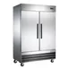 Omcan USA 59026 54" 2-Section Reach-In Refrigerator w/ 2 Solid Doors, Bottom Mount, 47 cu. ft. 1 image