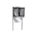 Oscartek VRW1000A 40" Wall Mount Refrigerator w/ 2 Glass Doors, Remote, w/ Wall Panel 3 image