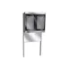 Oscartek VRW1000AT 40" Wall Mount Refrigerator w/ 2 Glass Doors, Self-Contained, w/ Wall Panel 3 image