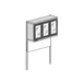 Oscartek VRW1500AT 60" Wall Mount Refrigerator w/ 3 Glass Doors, Self-Contained, w/ Wall Panel 3 image