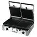 Eurodib PDR3000220 20" Double Commercial Panini Sandwich Grill w/ Cast Iron Grooved Plates, 208-240V 1 image