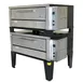 Peerless CE42PESC 56" Electric Pizza Deck Oven w/ Double Deck, Double Stacked, 42"W x 32"D Interiors, 1" Pizza Stones, Digital Controls, 220v 1 image